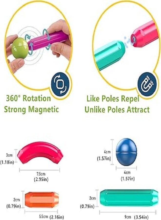 Magnetic Stick, Balls and Rods Set, Building Sticks Blocks, STEM Stacking Toys Magnet Educational for Kids Boys Girls - 42 PCS - Image 4