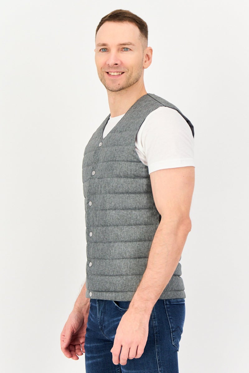 Celio سترات بافر مبطنة للرجال، رمادي - Image 2