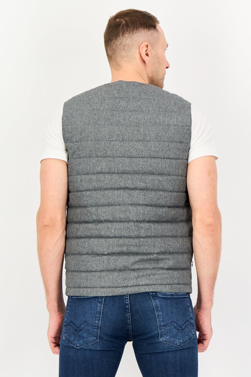 Celio سترات بافر مبطنة للرجال، رمادي - Image 3