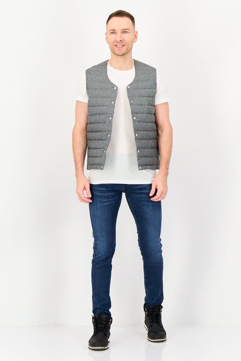 Celio سترات بافر مبطنة للرجال، رمادي - Image 4