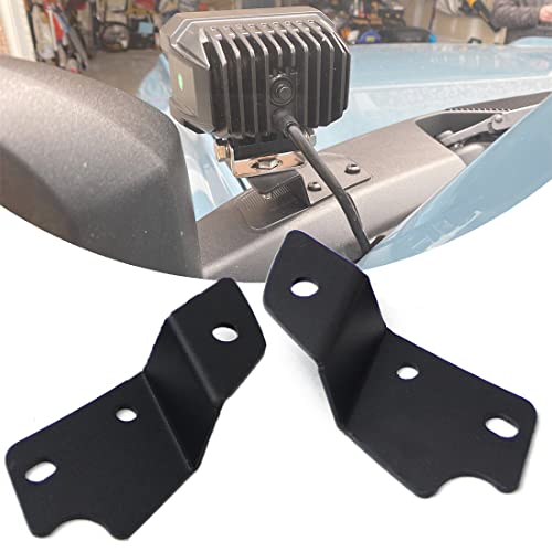 KMFCDAE A Pillar Light Mount Ditch Light Brackets Lower Windshield Hinge Mirror Cowl Hood LED Pods Off-Road Cube Light Mounting Bracket for Bronco 2/4 Door 2021 2022 2023 - Image 1