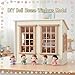 JOINPAYA 2 Pcs Wood Dollhouse Windows 1 12 Scale Miniature Wood 12 pane Window Furniture Model for Dolls Houses Accessories32 x 45inch - Image 4