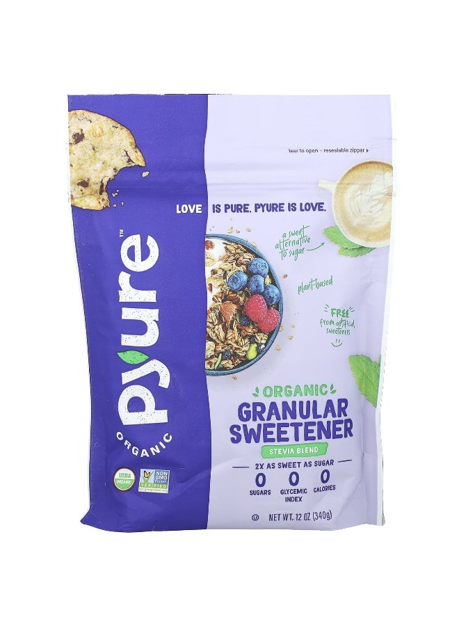 Pyure, Organic Granular Sweetener, Stevia Blend, 12 oz (340 g) - Image 1