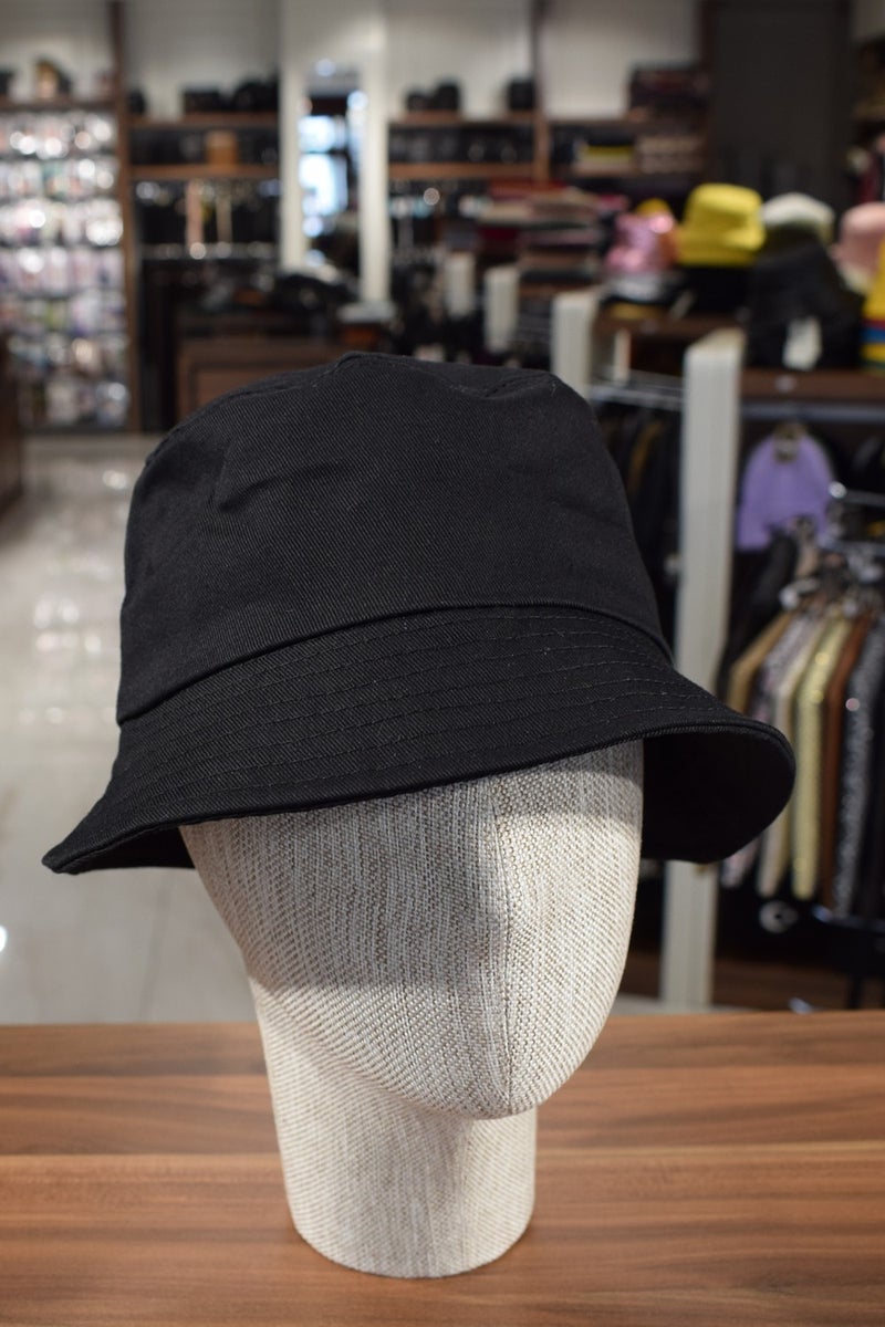 Göksu Şapka Göksu Hat Black Unisex Linen Bucket Hat Bucket Fisherman Hat Cotton  - Image 2