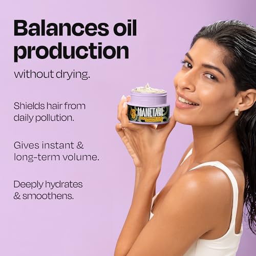 MANETAIN Volumising Clay Conditioner 200gm for Curly & Wavy Hair | Oil Control & Detoxifying Formula for Frizzy Hair with Manicouagan Clay & BIOVOLUME™ | Lightweight, CG-Friendly Hair Conditioner - Image 4