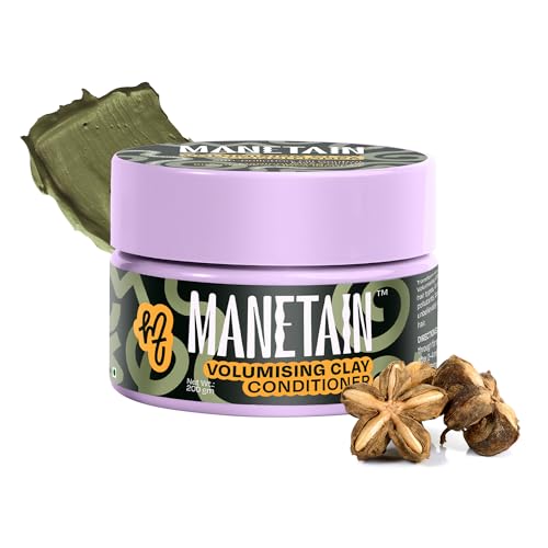 MANETAIN Volumising Clay Conditioner 200gm for Curly & Wavy Hair | Oil Control & Detoxifying Formula for Frizzy Hair with Manicouagan Clay & BIOVOLUME™ | Lightweight, CG-Friendly Hair Conditioner - Image 1
