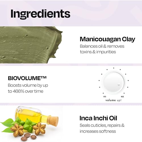 MANETAIN Volumising Clay Conditioner 200gm for Curly & Wavy Hair | Oil Control & Detoxifying Formula for Frizzy Hair with Manicouagan Clay & BIOVOLUME™ | Lightweight, CG-Friendly Hair Conditioner - Image 3