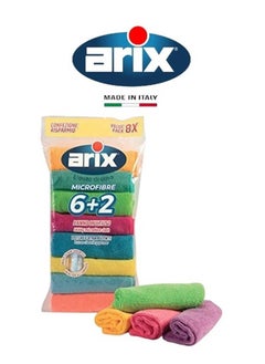 arix Complete Clean: Arix 6+2 Utility Microfiber Cloth for Versatile Household Cleaning  - Image 1
