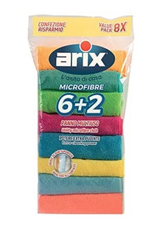 arix Complete Clean: Arix 6+2 Utility Microfiber Cloth for Versatile Household Cleaning  - Image 3
