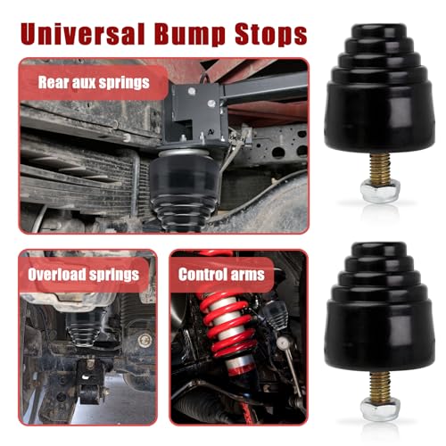 FixlyFido 2-Pack Suspension Bump Stop 9.9101G Black All Purpose Bump Stop - Ideal for Cars, Trucks, and Off-Road Vehicles - Image 5