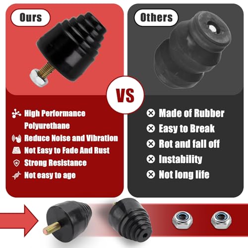 FixlyFido 2-Pack Suspension Bump Stop 9.9101G Black All Purpose Bump Stop - Ideal for Cars, Trucks, and Off-Road Vehicles - Image 4