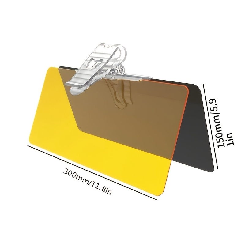 2 in 1 Day and Night Car Sunshade Anti Glare UV Protection Visor Durable ABS - Image 4