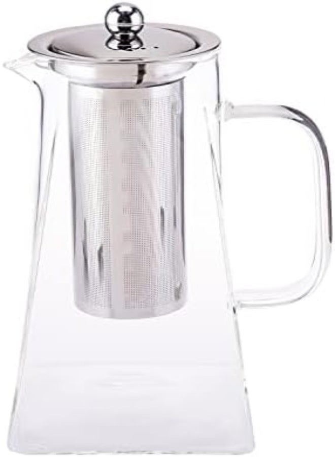 AKDC 500MLGlass Tea Pot L(11Cm) Xw(11Cm) Xh(22Cm) Transparent - Image 3
