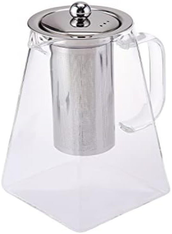 AKDC 500MLGlass Tea Pot L(11Cm) Xw(11Cm) Xh(22Cm) Transparent - Image 5