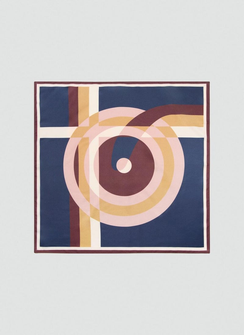 مانجو وشاح هندسي مطبوع - Image 1