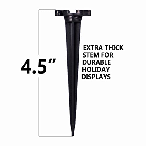 HLO Lighting Holiday Lighting Outlet Christmas Light Stakes | Universal 5-Inch Outdoor Light Stakes For C9 or C7 Light Sockets | Improved Break-Resistant Design | For Use On Lawn or Pathway | Pack of 100 - Image 5