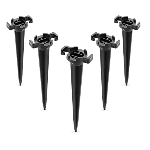 HLO Lighting Holiday Lighting Outlet Christmas Light Stakes | Universal 5-Inch Outdoor Light Stakes For C9 or C7 Light Sockets | Improved Break-Resistant Design | For Use On Lawn or Pathway | Pack of 100 - Image 1
