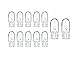 Kadiby 12 Pack 2825 Bulb Long Life Tail light 168 194 W5W 14 Wedge Base 12V 5W Clear for Cars Landscape RV Camper T10 Replacement for 147 152 158 159 161 184 192 193 259 280 285 447 464 501 - Image 2