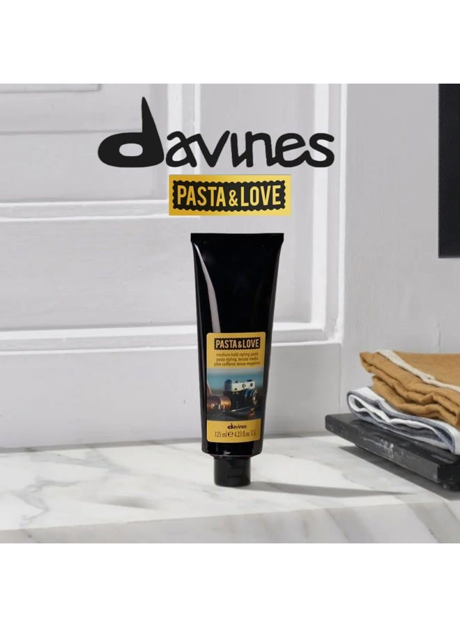 Davines Pasta & Love Men's Medium Hold Styling Paste, For Workable And Texturized Hairstyles, 4.23 fl. Oz - Image 2