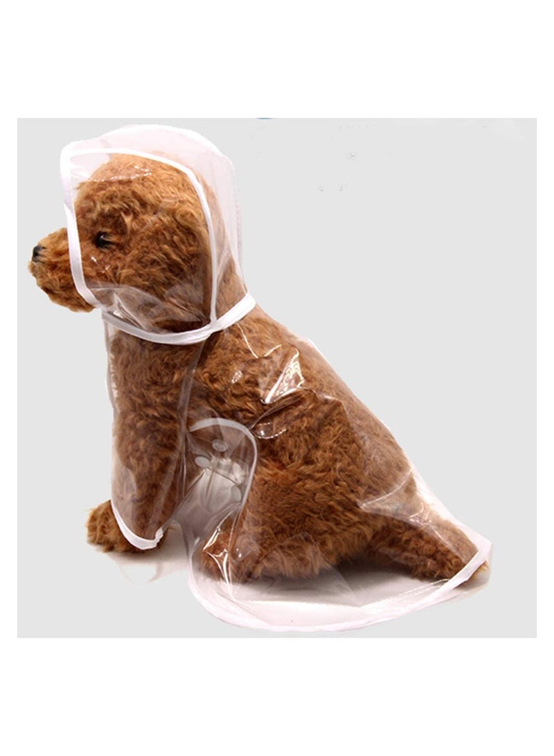Generic Waterproof Pet Raincoat for Small Dogs Transparent Design Lightweight Poncho Jacket for Teddy Poodle Bichon and More  - Image 4