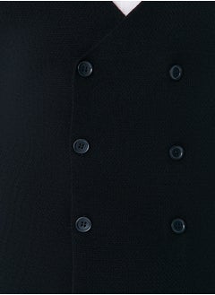 trendyol Navy Blue Slim Fit Double Breasted Buttoned Vest TMNAW21YE0014  - Image 5