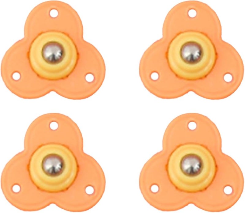 Tyenaza 4 قطع عجلات صغيرة ذاتية اللصق قابلة للدوران 360 درجة بكرات عالمية - Image 1