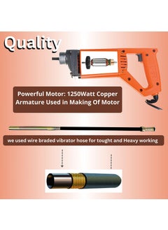 ICYLIFE ICYLIFE 1250WATT Concrete Vibratoriron Machine With 3 Mtr Needle Electric Concrete Vibrator 13000rpm  - Image 3