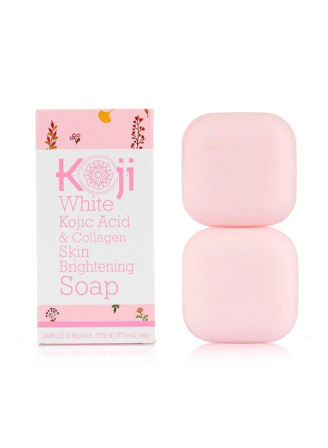 koji white Kojic Acid & Collagen Skin Brightening Soap For Face Moisturizer & Natural Glowing Skin Reduces The Appearance Of Dark Spots Acne Scars & Wrinkles Vegetarian Beauty 2.82 Oz (2 Bars) - Image 2