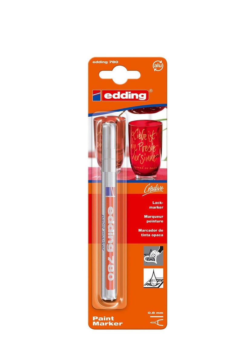 Edding 780 Paint Marker 0.8 mm Round Tip Silver