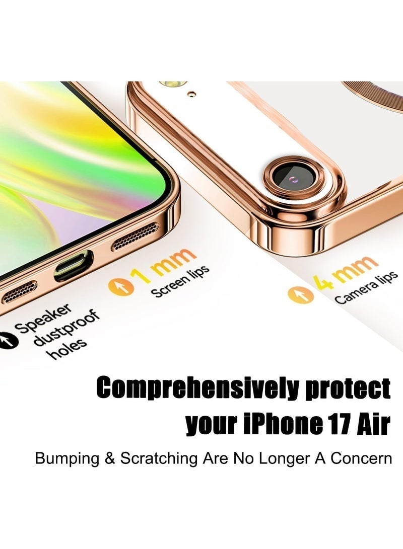 ELTRAZONE iPhone 17 Air Clear Case Compatible With MagSafe + Tempered Glass | Transparent Anti-Yellow Shockproof Cover | Crystal Clear Anti-Scratch HD Protection For iPhone 17 Air 6.5-inch - Image 4