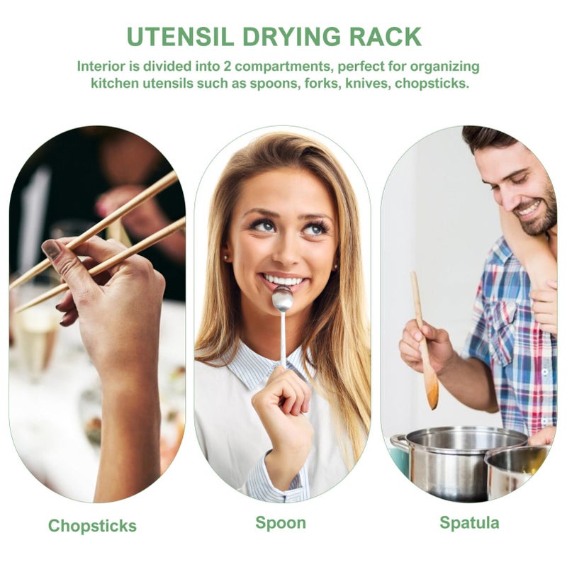 DOITOOL DOITOOL Chopstick Utensil Holder Utensil Drying Rack Hanging Utensil Drainer Chopstick Drainer Chopstick Drying Rack Holder  - Image 2
