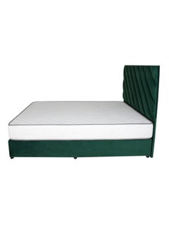 Bed and Mattress Zone Eleganza Upholstered Bed 200 X 120 Twin Size Green Color  - Image 3