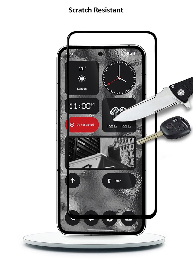 Wtech Nothing Phone 2 5G 2023 Premium E2E Full Glue Full Cover Tempered Glass Screen Protector (MSGECN) - Clear/Black - Image 5