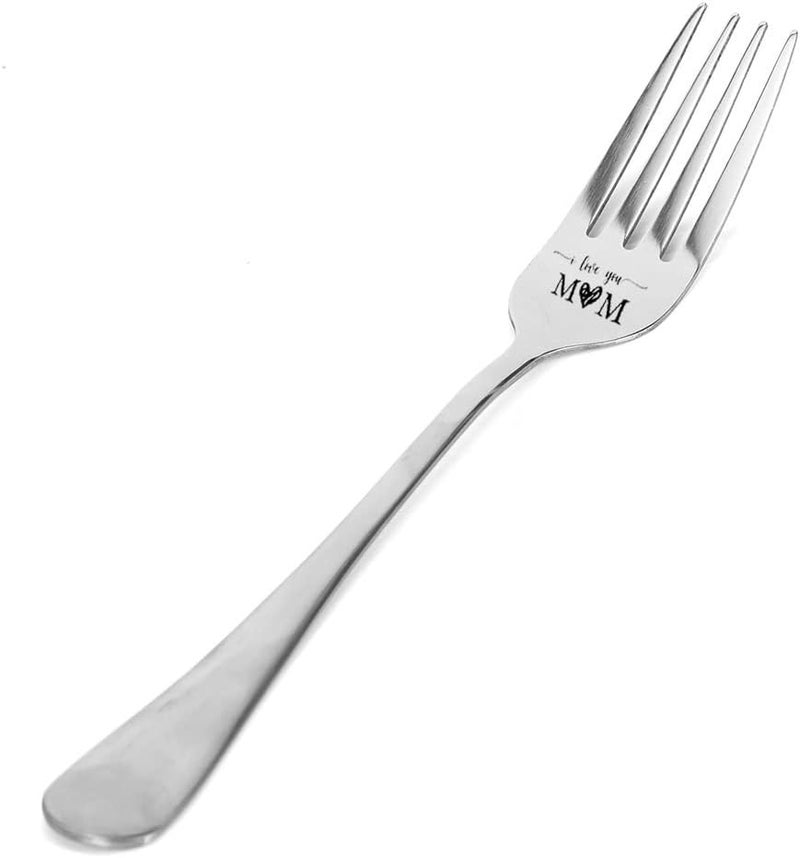 Kefley أحبك أمي هدايا لعيد الأم عيد ميلاد ملعقة عشاء من الفولاذ المقاوم للصدأ محفورة لأمي للطهي هدايا عيد الميلاد لأمي وزوجة الأب من الابنة الابن الأطفال - Image 3