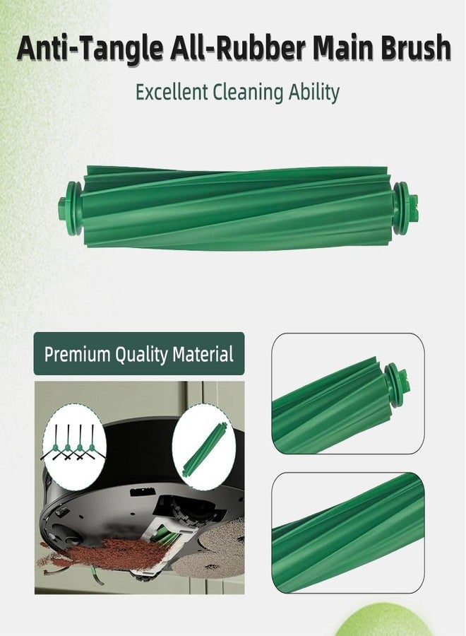 مجموعة ملحقات مكونة من 25 قطعة لمكنسة iRobot Roomba Plus 405 Combo/505 Combo الروبوتية، تشمل قطع الغيار فرشتين رئيسيتين، و6 فرش جانبية، و6 أكياس غبار، و6 وسادات مسح، و4 فلاتر، وأداة تنظيف واحدة. - Image 4