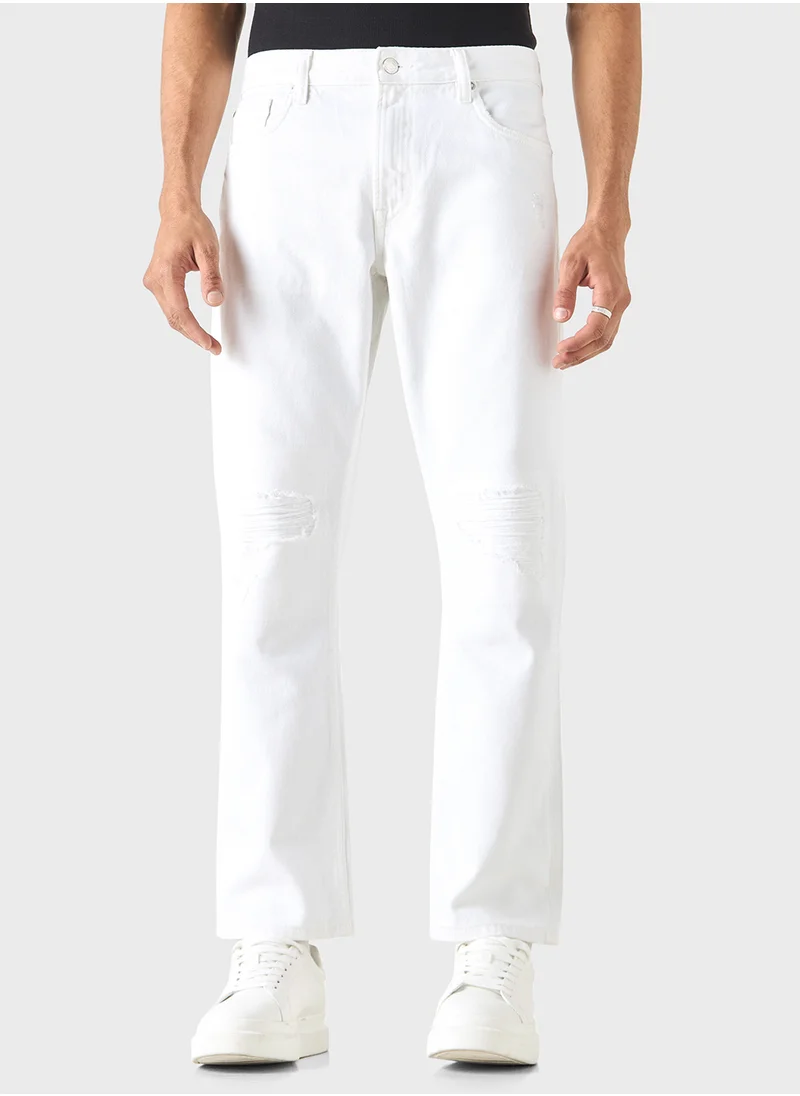 لي كوبر Lee Cooper Solid Jeans with Pockets