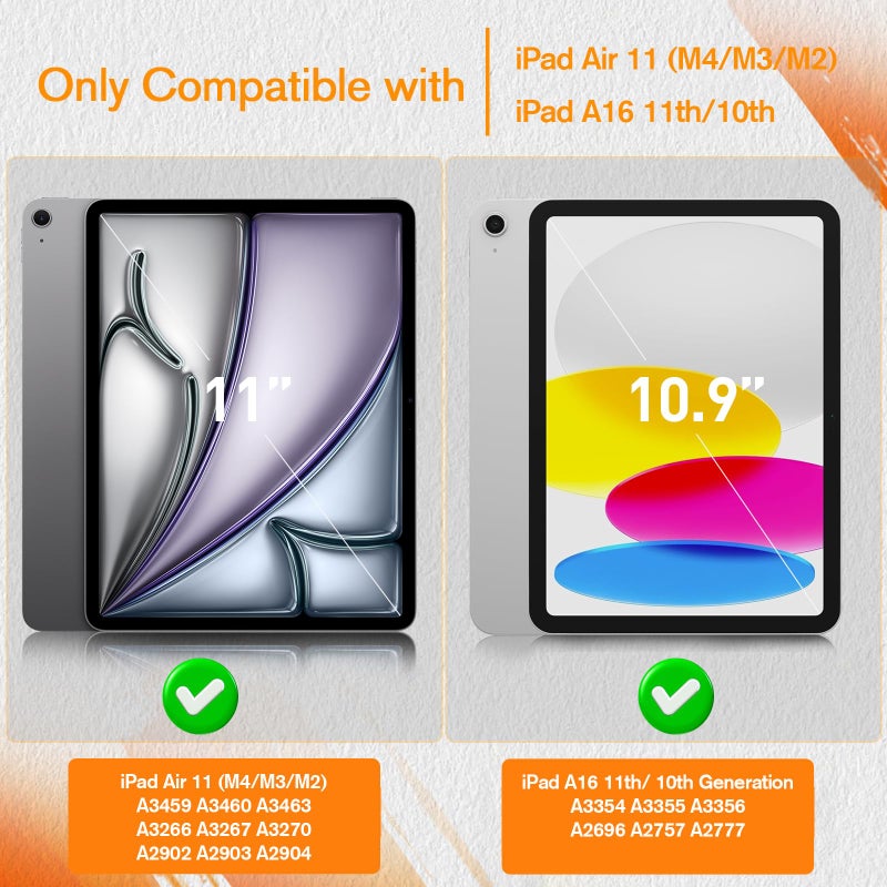 KCT 2 Pack Paperfeel Screen Protector Compatible with iPad A16 11th Generation 2025 11 inch/iPad 10th 2022 10.9 inch & iPad Air 11 inch M4/M3/M2 (2026/2025/2024), Write as Real Paper, Anti Glare - Image 2