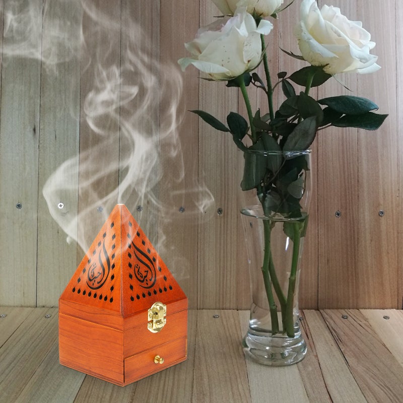 🏠 صندوق عطر بخور خشبي للزينة المنزلية مع تخزين بخور وتنقية هواء مقاس 16 50x9 30x9 30 سم حبة واحدة - Image 1