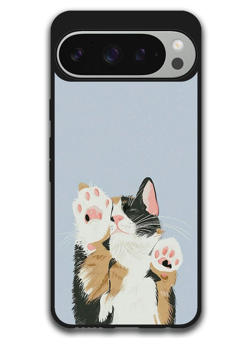 Theodor Protective Case Anti Scratch Shock Proof Bumper Cover For Google Pixel 9 Pro XL Cat paws 1 - Image 1