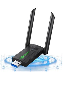 Wireless USB WiFi Adapter,1300Mbps Dual Band 5.8/2.4Ghz Wireless Network External Receiver for PC/Desktop/Laptop/Tablet,Support Windows 11/10/8/7/Vista/XP