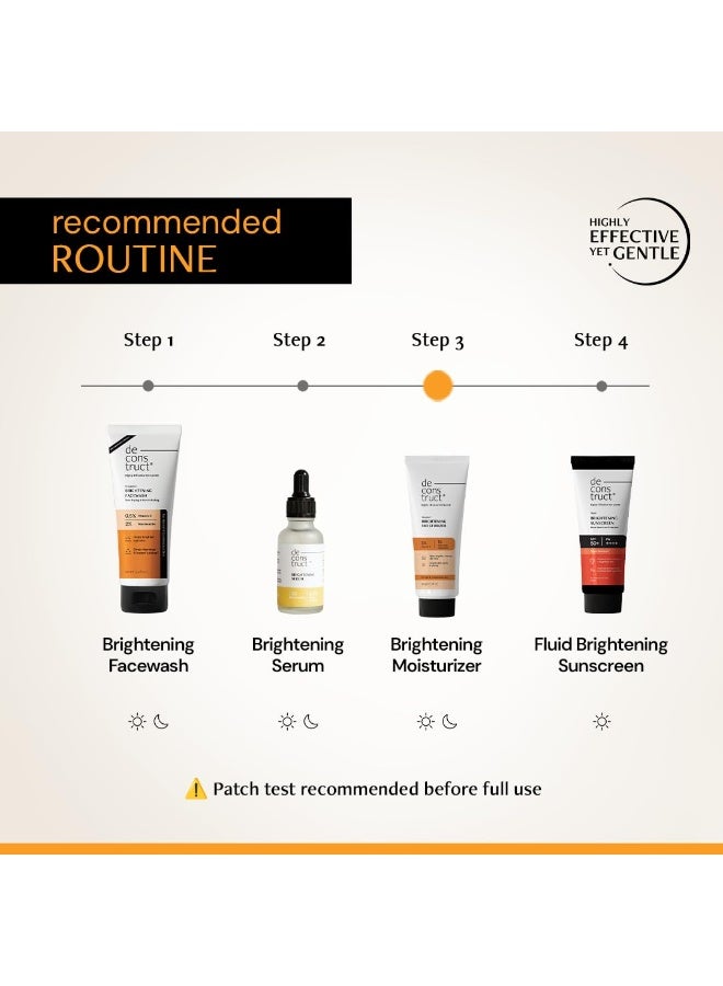 Deconstruct Vitamin C Brightening Face Moisturizer | 3% Vitamin C + 1% Kojic Acid + 5% Niacinamide | Reduces Dark Spots & Evens Skin Tone | Brightens, Hydrates & Strengthens Skin Barrier – 50g - Image 5