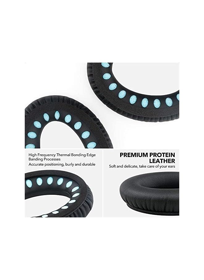 erorex Cushions Bose Replacement Ear Pads Kit Replacement Ear Pads For Bose Quiet Comfort 35 Ear Cushion Kit Compatible For Bose Qc 35 35 Ii Headphones Made Of Protein Leather Memory Foam Black  - Image 4