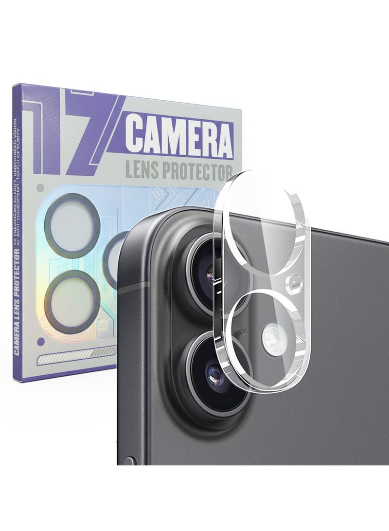 BlueFire 3D Arc Edge 9H Hardness iPhone 17 Camera Lens Protector, HD Tempered Glass Full Coverage Lens Film - Anti-Scratch, Bubble-Free Installation, Ultra-Transparent for Crystal Clear Photos - Image 1