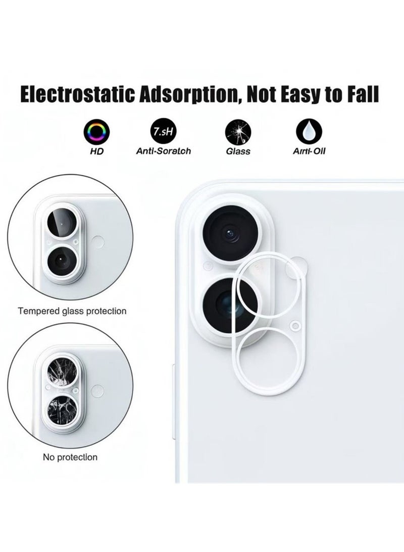 BlueFire 3D Arc Edge 9H Hardness iPhone 17 Camera Lens Protector, HD Tempered Glass Full Coverage Lens Film - Anti-Scratch, Bubble-Free Installation, Ultra-Transparent for Crystal Clear Photos - Image 3