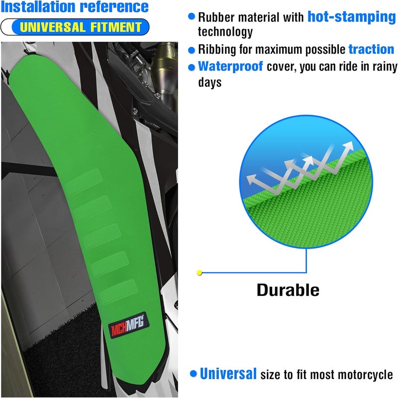 MCHMFG Universal Gripper Soft Seat Cover - Green - Image 5