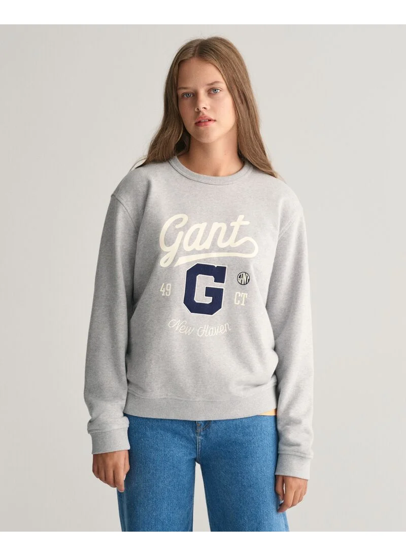 GANT Gant Teens Graphic Crew Neck Sweatshirt