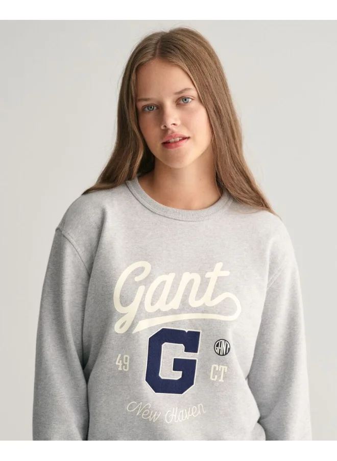GANT Gant Teens Graphic Crew Neck Sweatshirt