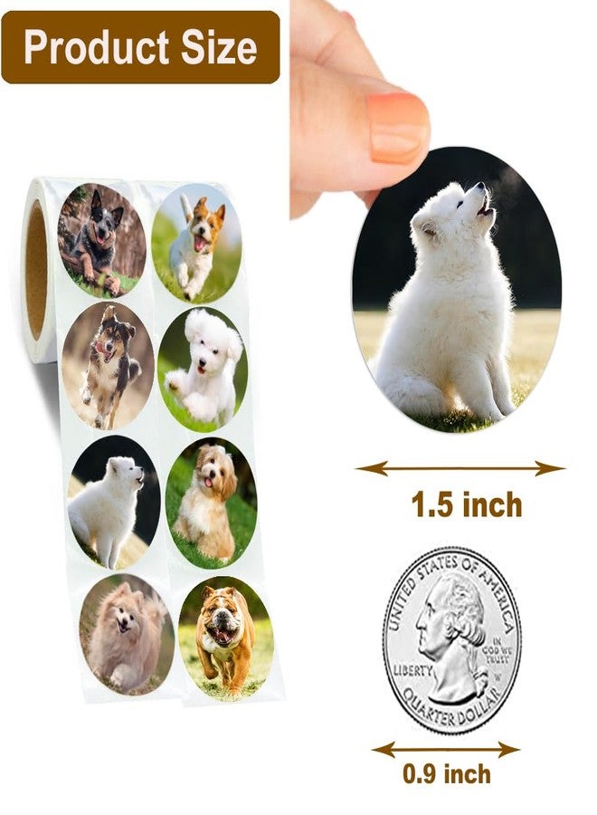 Hohamn 600Pcs Dog Stickers for Kids Teachers 1.5 Inch 16 Styles Dog Stickers for Kids Birthday Party School Reward Giveaways - Image 3
