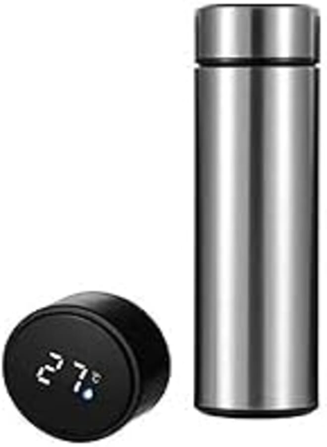 500ML Thermos Mug, Stainless Steel Vacuum Insulated Water Bottle, LED Screen Temperature Display for Beverages, Coffee or Tea