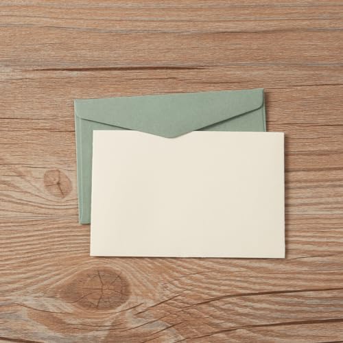 Homtable 120 Pack Kraft Mini Envelopes Small Envelopes Self-Adhesive Tiny Pockets for Business Cards Christmas Holiday Small Gift Cards Invitations Cards(4.13"×2.76") (Sage-Green) - Image 5